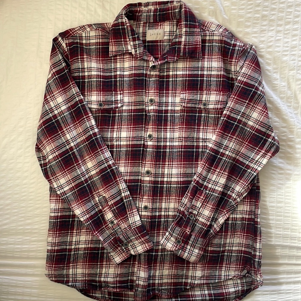 Jachs Men’s Burgundy Flannel